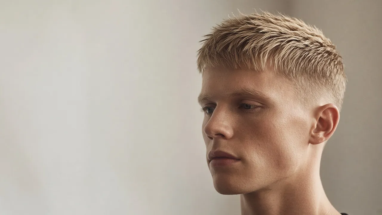 Client with a fresh textured crop in soft window light